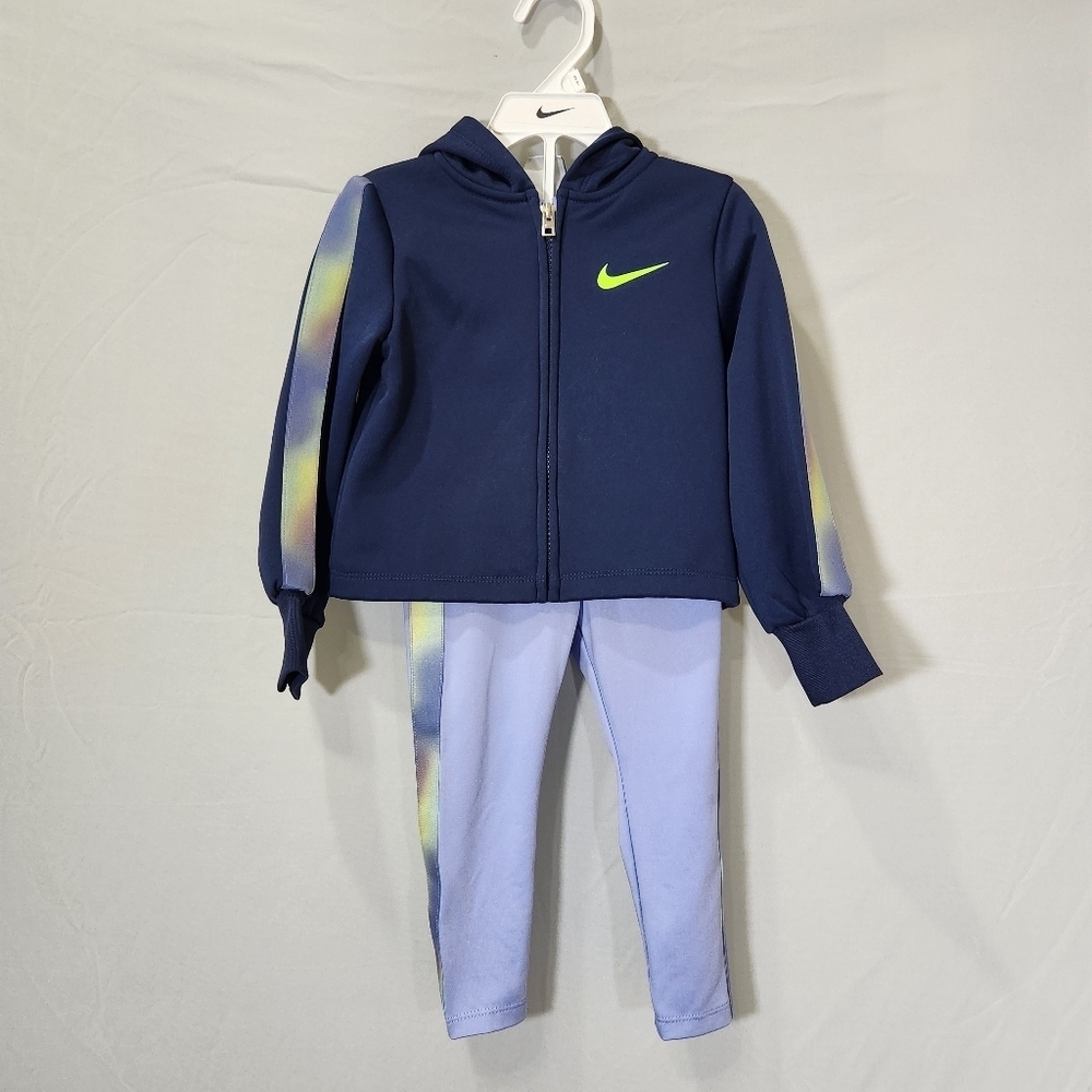 Nike Blue and Yellow Athletic Rashguard Set